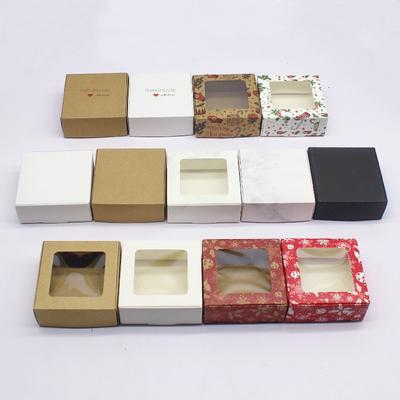 10 stk Papir gavepakkeeske 7,5x7,5x3cm hvit DIY Julevindu godteri Bryllupsgaver smykker Festartikler innpakningeske
