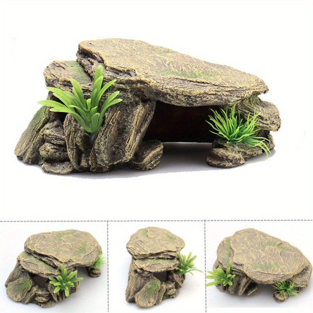 1PC Aquarium Turtle Tank Decoration Terrace Artificial Shelter Decor Ornament Reptile Resting for Fish Terrapins Frogs Turtles