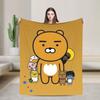 K-Kakaos F-Friends Tube Apeach Ryan Trio Blanket Quality Warm  Throw Blanket Winter Picnic Home Decor Aesthetic Bedspread
