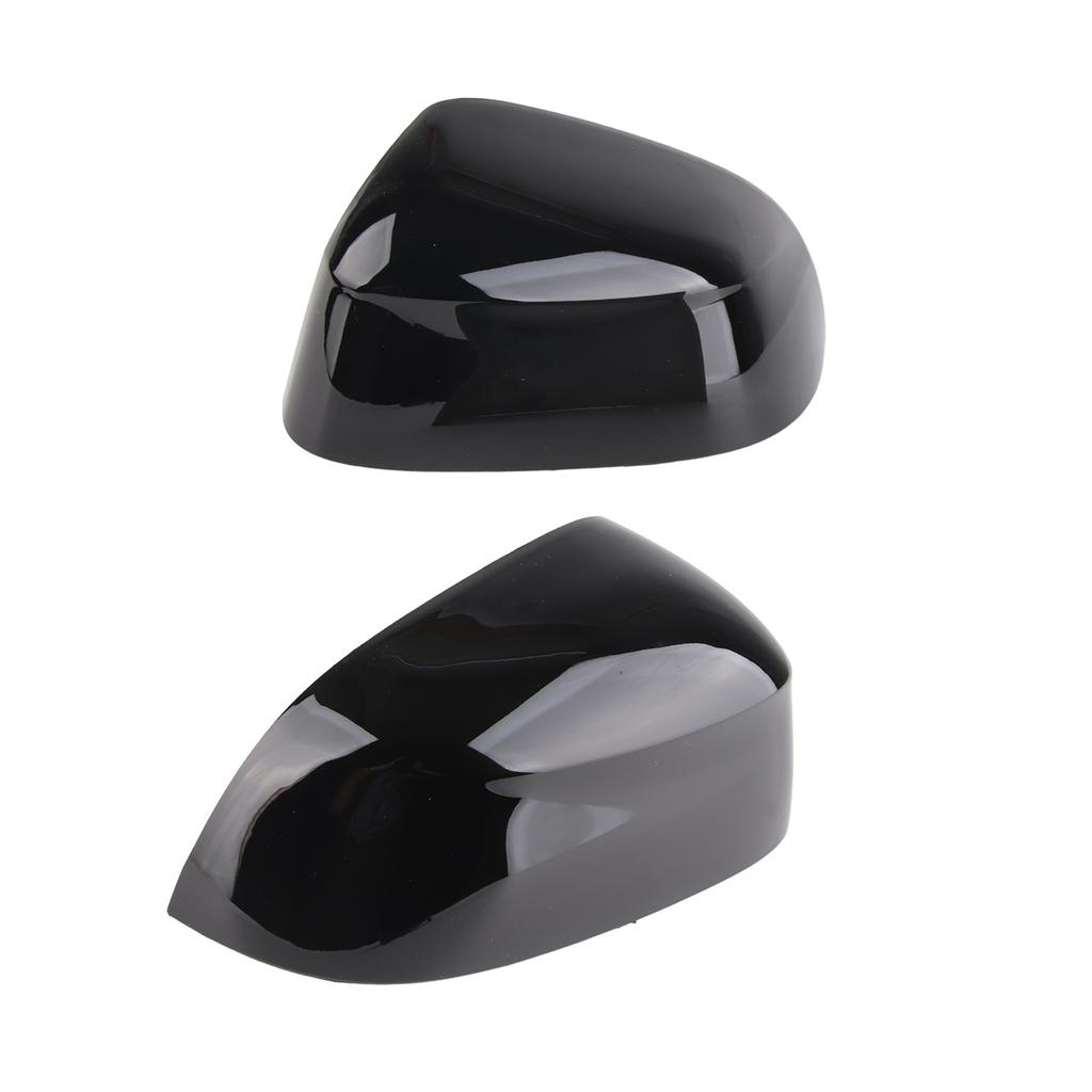 1 pereche capac oglindă retrovizoare laterală negru lucios, elegant, rezistent la culoare, ușor, capace oglindă ușă
