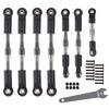 RC Car Aluminum Buckle Arc Chain Upgrade Part for 1/10 Slash 2WD/Stampede 2WD/Rustler 2WD/Bandit 2WD Adjustable Steering Rod