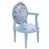 1/12 Scale Wooden Dollhouses Furniture Set Mini Wooden Table And Chair For Kids Floral Pattern