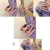 Irregular Purple Water Drop Rhinestone Zirconia Chain Ring For Women Stylish Fashion Accessory