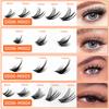 DIY Cluster Eyelashes Natural Look Lash Extensions Individual Wispy Lower Lash Enhancement Segmented Strip Salon Makeup 40P Pack