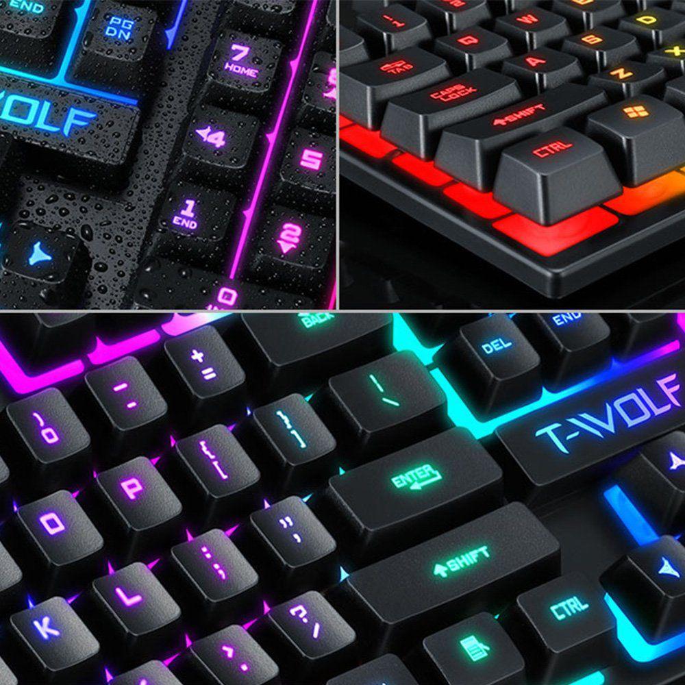 Computer Peripherals Gaming Keyboard Mechanical Keyboard 104 Keys Keyboard USB Wired Keyboard