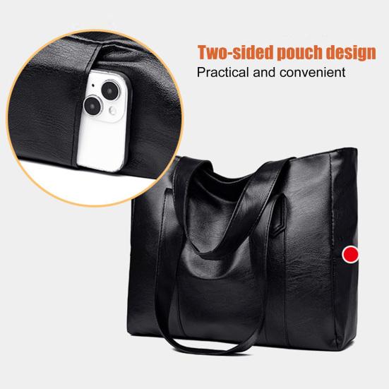 Damen Umhängetasche Kunstleder Tragetasche Große Kapazität Handtasche Pendeltasche für Wochenendausflug Party Shopping Tägliche Erledigungen