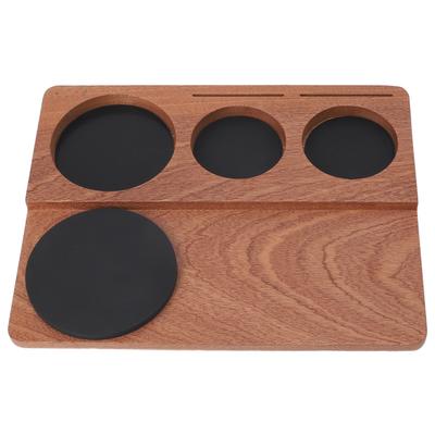 Kaffee Tamper Station Holz Rutschfeste Kaffee Pad Tamperhalter für 51mm 54mm 58mm Tamper