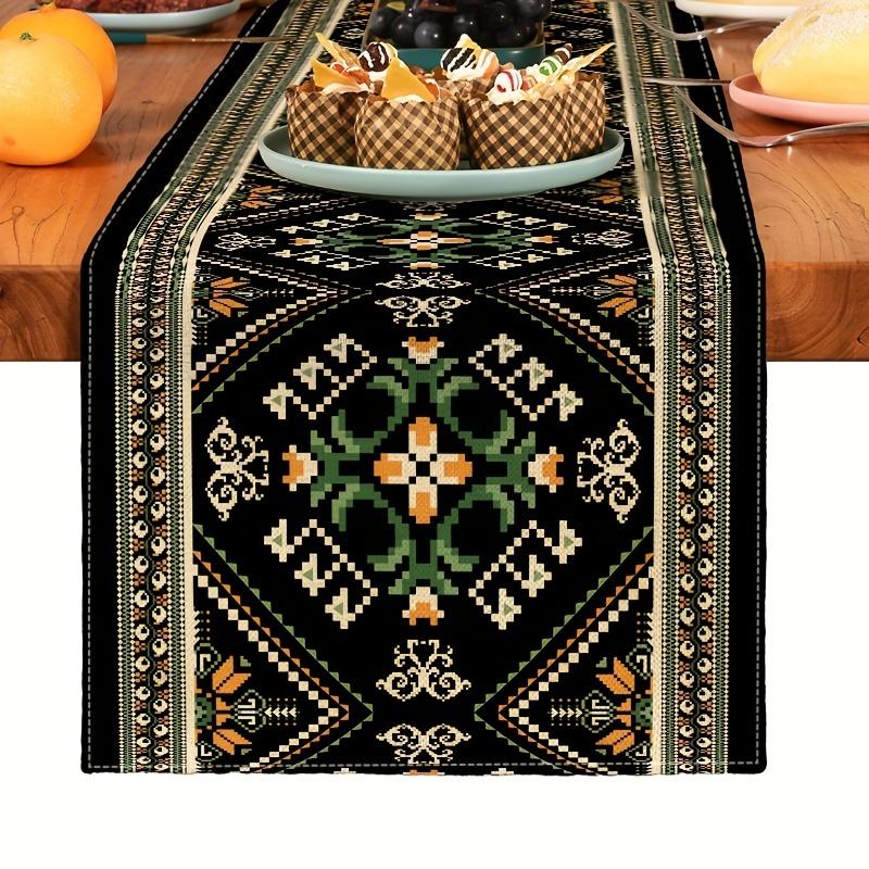 Bohemien Perzische Stijl Linnen Tafel Runner Feestdecoraties Herbruikbare Boerderij Keuken Eettafel Runner Bruiloft Decoratie 150x33cm