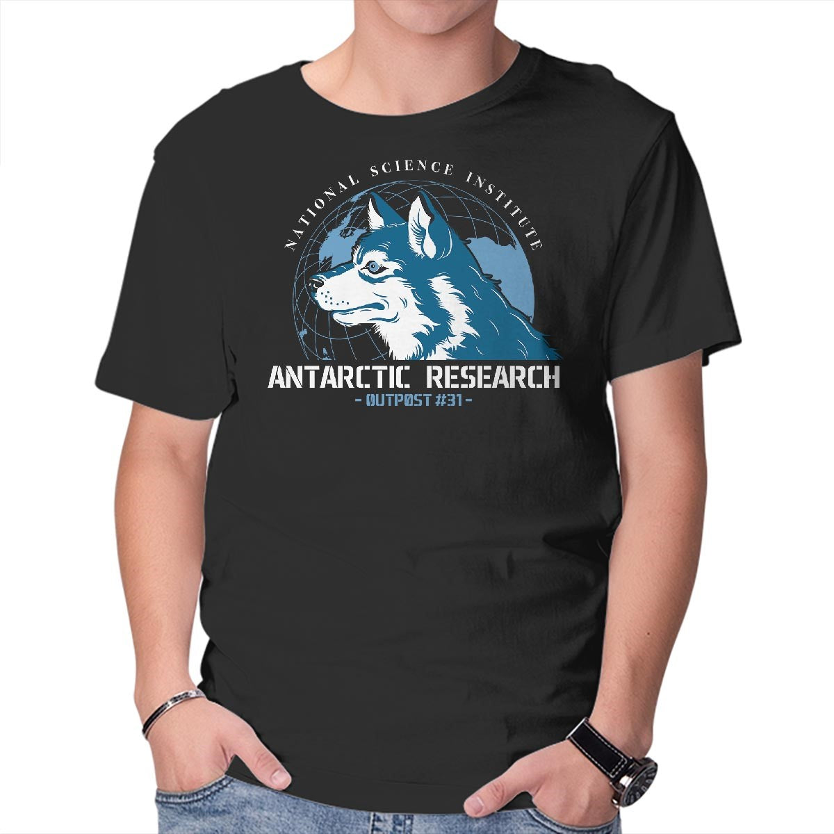 Unisex Crew Neck T-Shirt Outpost 31 Graphic Short Sleeve Casual Tee S