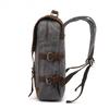 Backpack Men's Vintage Shoulder Travel Bag with Crazy Horse Skin Student Travel Bag Oil Wax Waterproof