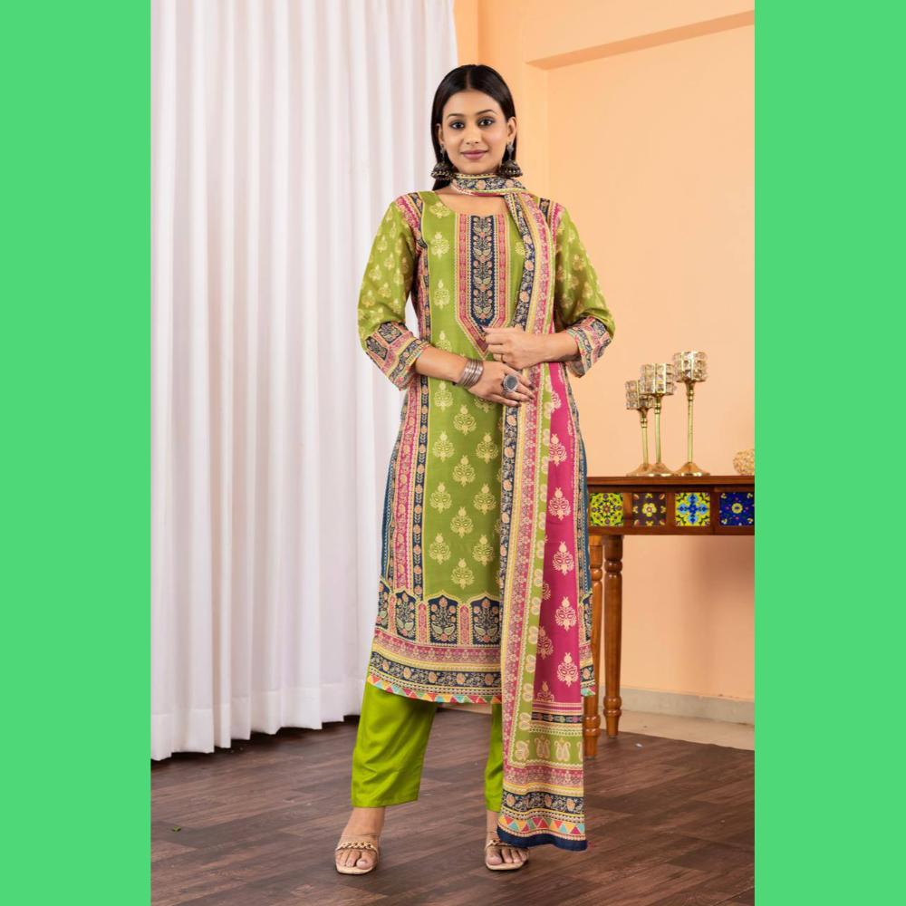 Green Beautiful Pakistani Dress