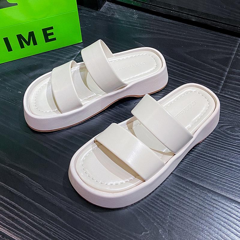 Summer Shoes Woman 2022 Platform Slippers Ladies Casual Slip-on Slides Women Designer Flats Comfortable Fashion Beach Shoes