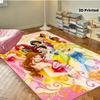 Disney Princess Portrait Carpet Living Room Bathroom Bedroom Area Rug Casual Play  Mat Bath Door Mat Floor Pad Game Mat