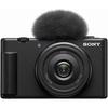 SONY Compact Digital Camera VLOGCAM Vlog Camera ZV-1F Body, Includes Windscreen, 20mm F2.0 Prime Len