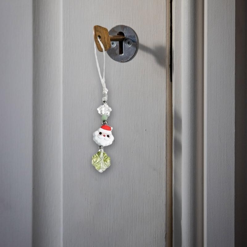 Christmas Keychain Detachable Snowman Snowflake Phone Lanyard for Fashion Lovers