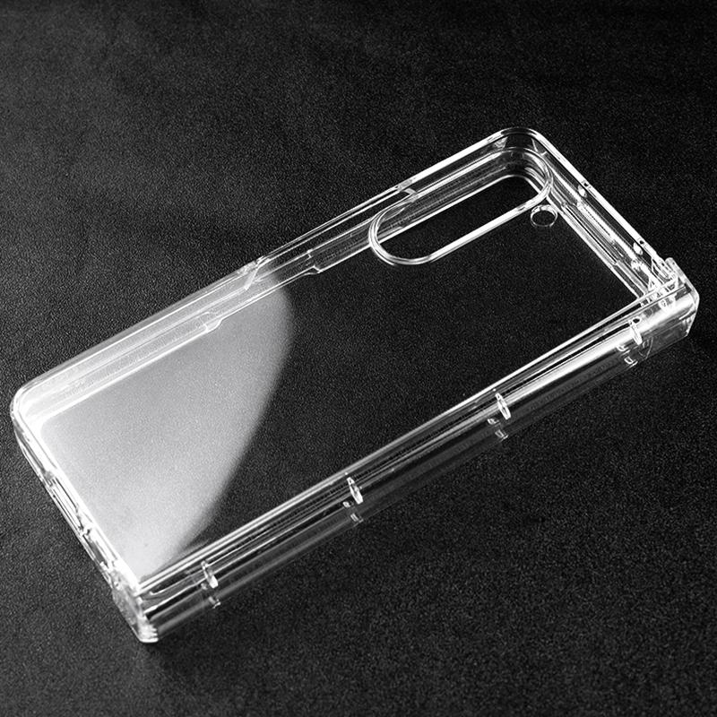 Für Samsung Galaxy Z Fold6 5G Klare Hülle 3-teilig Hartes PC Kratzfestes Handycover