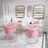 Nordic Double Layer Marble Manicure Table & Chair Set: Elegant, Space-Saving Station for Single & Double Manicures.