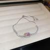 Electroplated Zircon Sun Love Bracelet Niche Sweet Versatile Bracelet Temperament Light Luxury High-end Jewelry Women