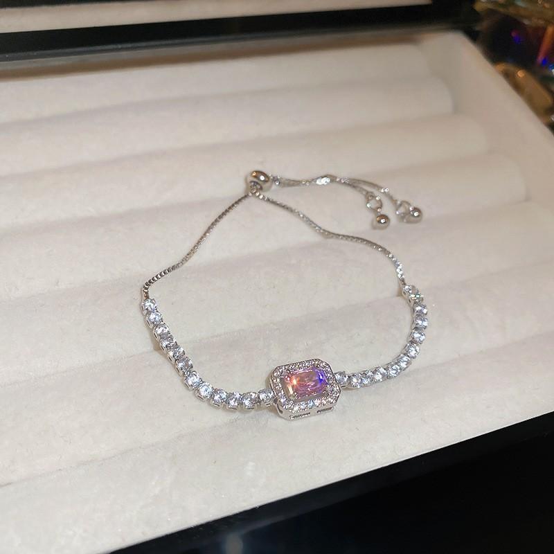 Electroplated Zircon Sun Love Bracelet Niche Sweet Versatile Bracelet Temperament Light Luxury High-end Jewelry Women