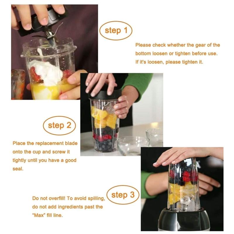 Juicer Blender Parts 16/18/24/32OZ Cup / Rubber Gasket / Seal Lid  for Nutri Ninja Blender Accessories Easy to Replace