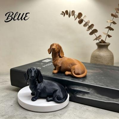 Sophisticated Dachshund Figure 3D Printed Sculpture Miniature Dog Figurine Matte Sculpture Collectible Finish Statue Artistic Pet Memorial