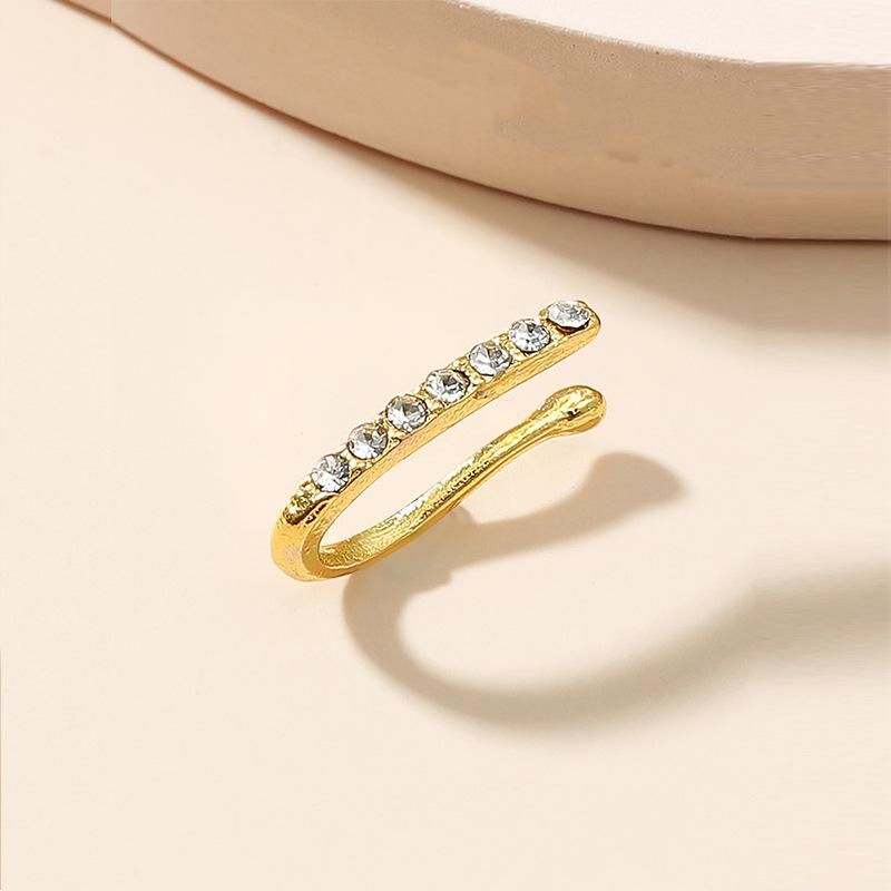 Nový trendy módní falešný nosní kroužek nosní nehty U-tvarovaný diamant nová sexy bez pórů nosní dekorace