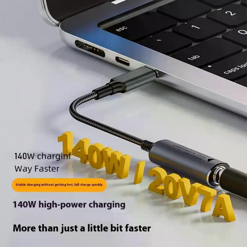 1Pcs Fast Charging Cable For Macbook Huawei 140W Universal Laptop 5V 9V 20V DC Female To USB C Type C PD Power Adapter Converter