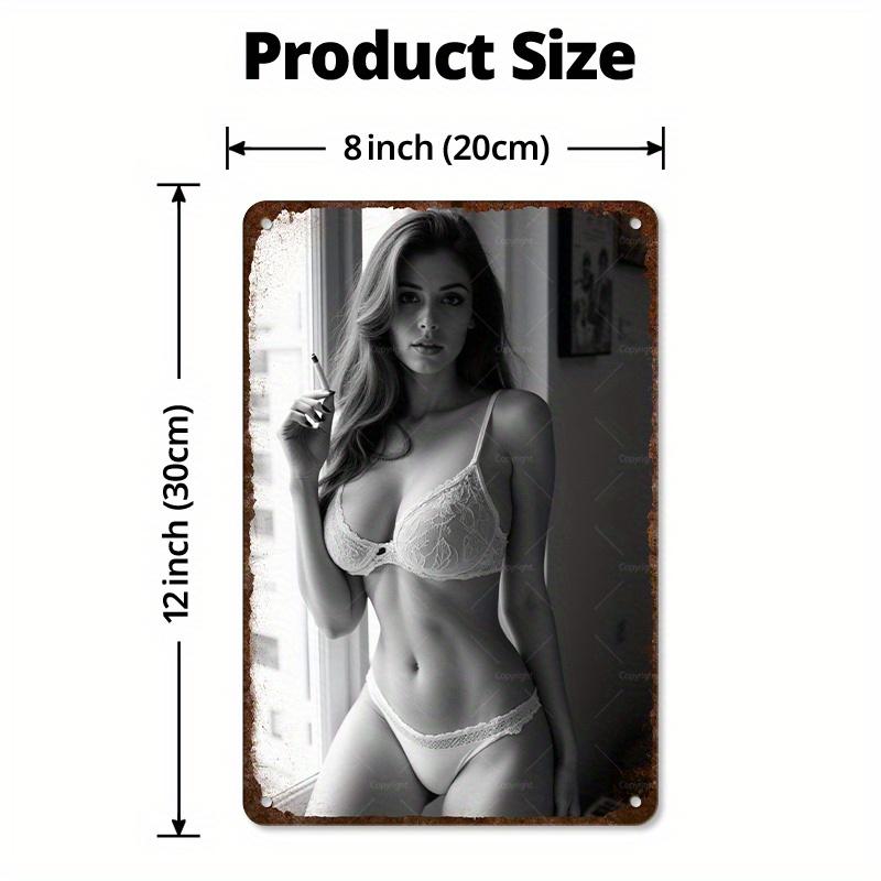 D Vintage x Inch Bikini Goddess Poster D Flat Wall Art for Home Gym Bar Garage Decor