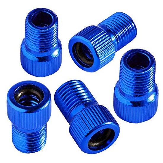5Pc Presta Valve Adapter Convert Presta to Schrader French/UK to US Inflate Tire Using Standard Pump or Air Compressor Tire Chucks 1