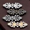 1 Pair New Collar Clips Holder Women Decor Crystal Cape Cloak Clasps Fasteners Buckle Brooch Clip