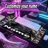 Custom Name Personalized Batman Pattern Mousepad, Laptop PC Desk Mat, Decorative Desk Mat for Home Keyboard Pad Gift