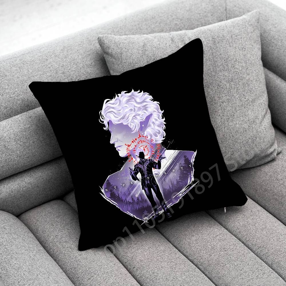 B-Baldurs G-Gate 3 Astarion Throw Pillow Case For 55x55cm 40x40cm 45x45cm 50x50cm 30x30cm Square Office Pillowship Cover