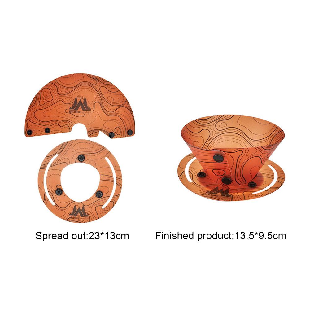 Outdoor Lightweight Folding Tableware Portable Bowl Dinner Plate Coffee Filter Funnel Water Cup Multi-purpose Camping Tableware