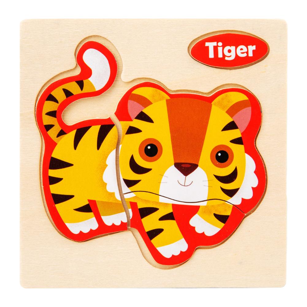 

10pcs Wooden Puzzles for Kids Pirate Ship Owl Cow Rocket Bear Balloon Fire Police Car Crab Educational Toys Fine Motor Skills