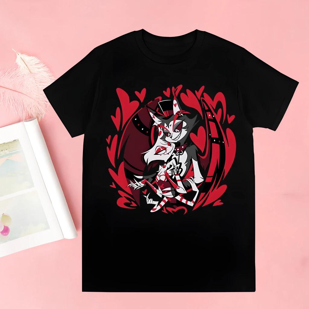 Hazbin Hotels Alastor Tops T Shirt Men Tshirt Graphic Tee Cute Men T-shirt Male Tee Shirt 90s Girls Tee Tshirt
