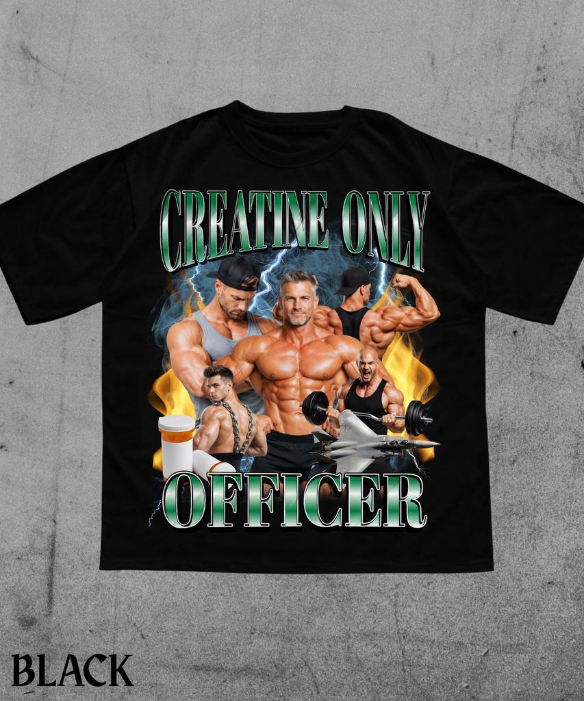 Only Creatine Funny Meme T-Shirt,Edgy Meme Graphic Tee,Gym Rat Meme Shirt,Cursed Meme Shirt,Gen Z Shirt,Sarcastic Gym Meme Top