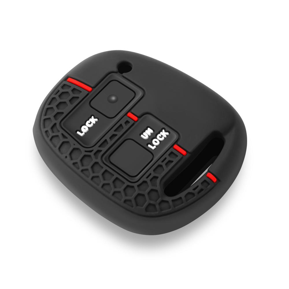 Silicone Car Key Cover Case For Toyota Avensis Camry Corolla For Lexus 2 Buttons Remote Key Jacket Fob Case Car styling