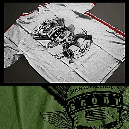 

Cavalry t-shirt military Special ops Iraq War Infantry Scout Tactical assault XL