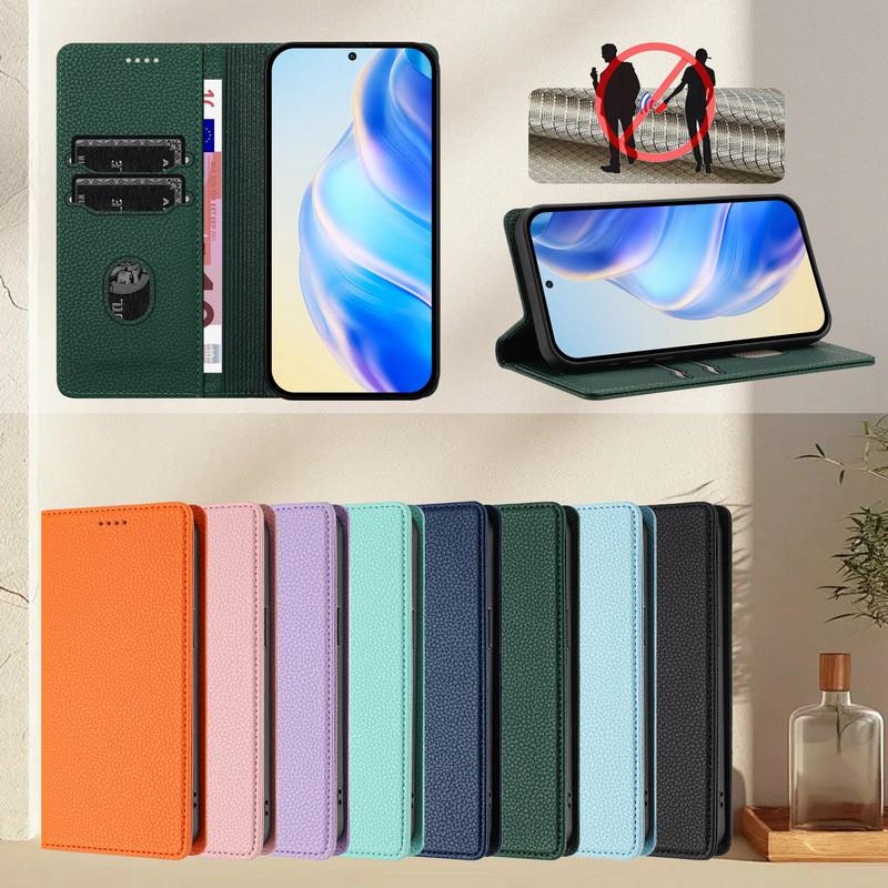 Für Redmi Note 15 Pro Plus 5G RFID Leder-Brieftaschenhülle Für Xiaomi Redmi Note 14 Pro 14s 4G Hülle Note 14 15 Pro+ Magnetische Hülle