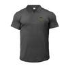 Do The Work  Muscleguys Fashion Slim Fit Breathable Mens Lapel Summer Thin Casual Printed Cotton Streetwear Korean Polo Shirt