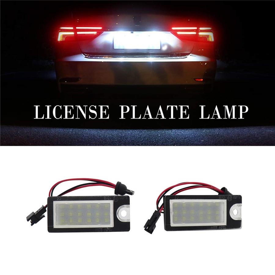 2PCS Error Free 18 LED License Plate Lights Fit For Volvo S80 V70 XC70 S60 XC90