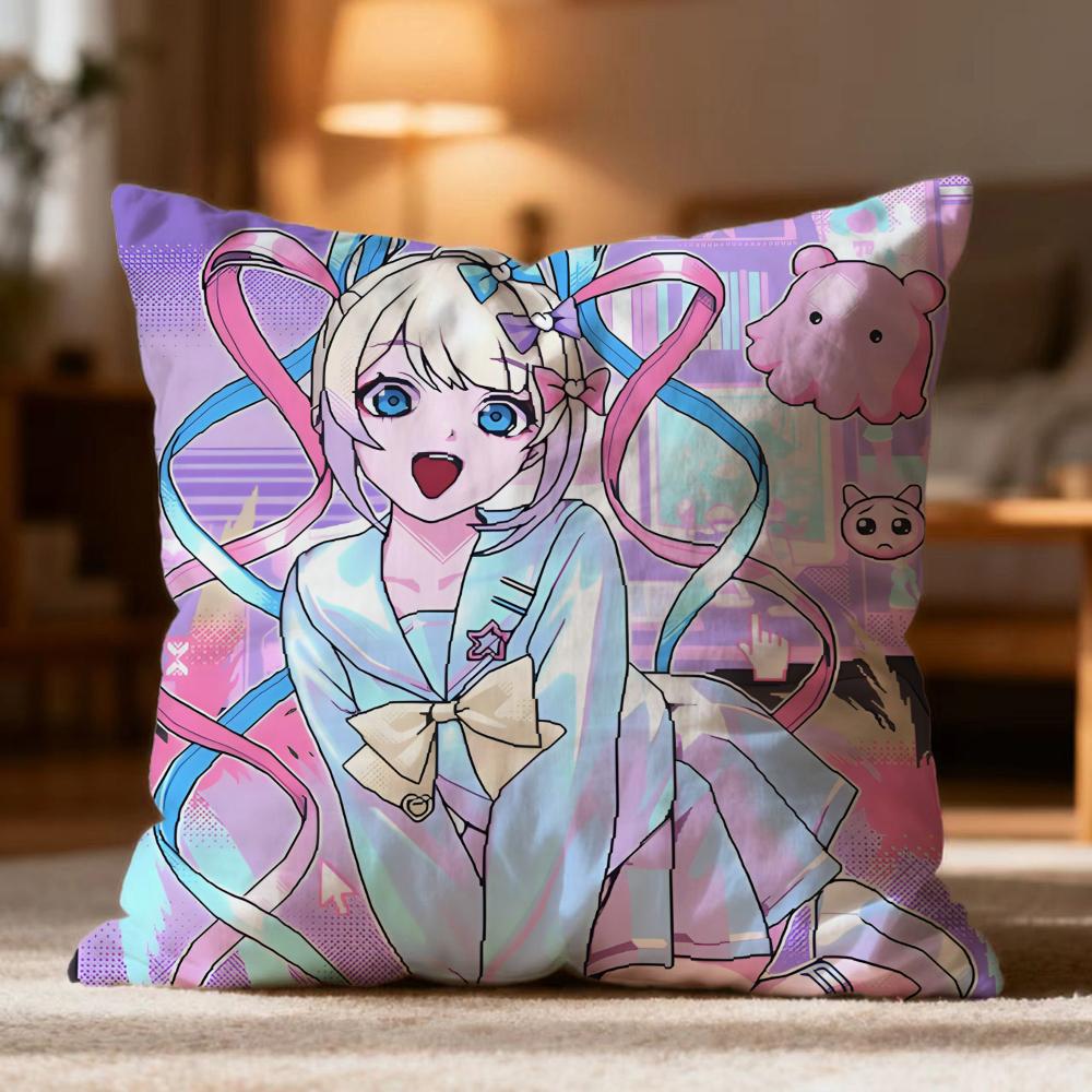 Hot N-NNEEDY GIRL OVERDOSE Cushion Cover Soft Washable Pillow Case Multi-Scene for Couch Bed Travel Office Use