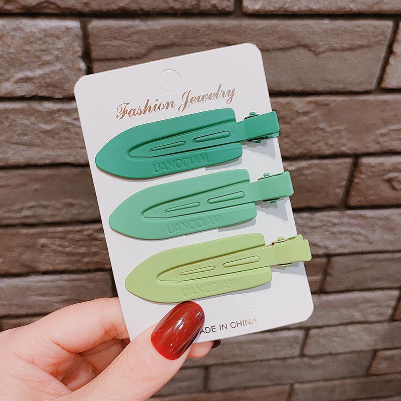 Clips de păr colorat Bai Lu fără cusături tip cioc de rață pentru femei - Ideal pentru frunte, breton și machiaj