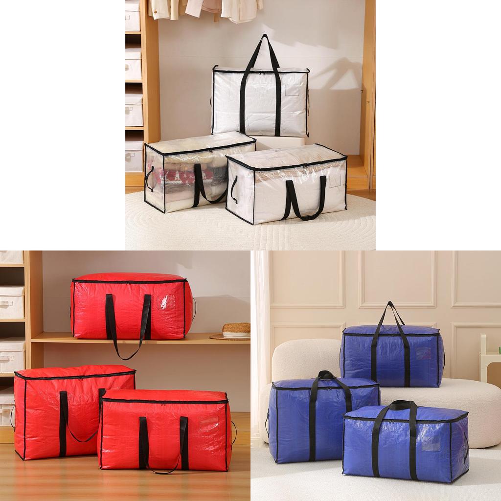Modern Minimalist Pp Quilt Storage Bag With Multiuse Organizer For Home And Travel