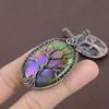 Tree Of Life Multi Labradorite Copper Wire Wrap Jewelry Pendant 2.56" M2A12