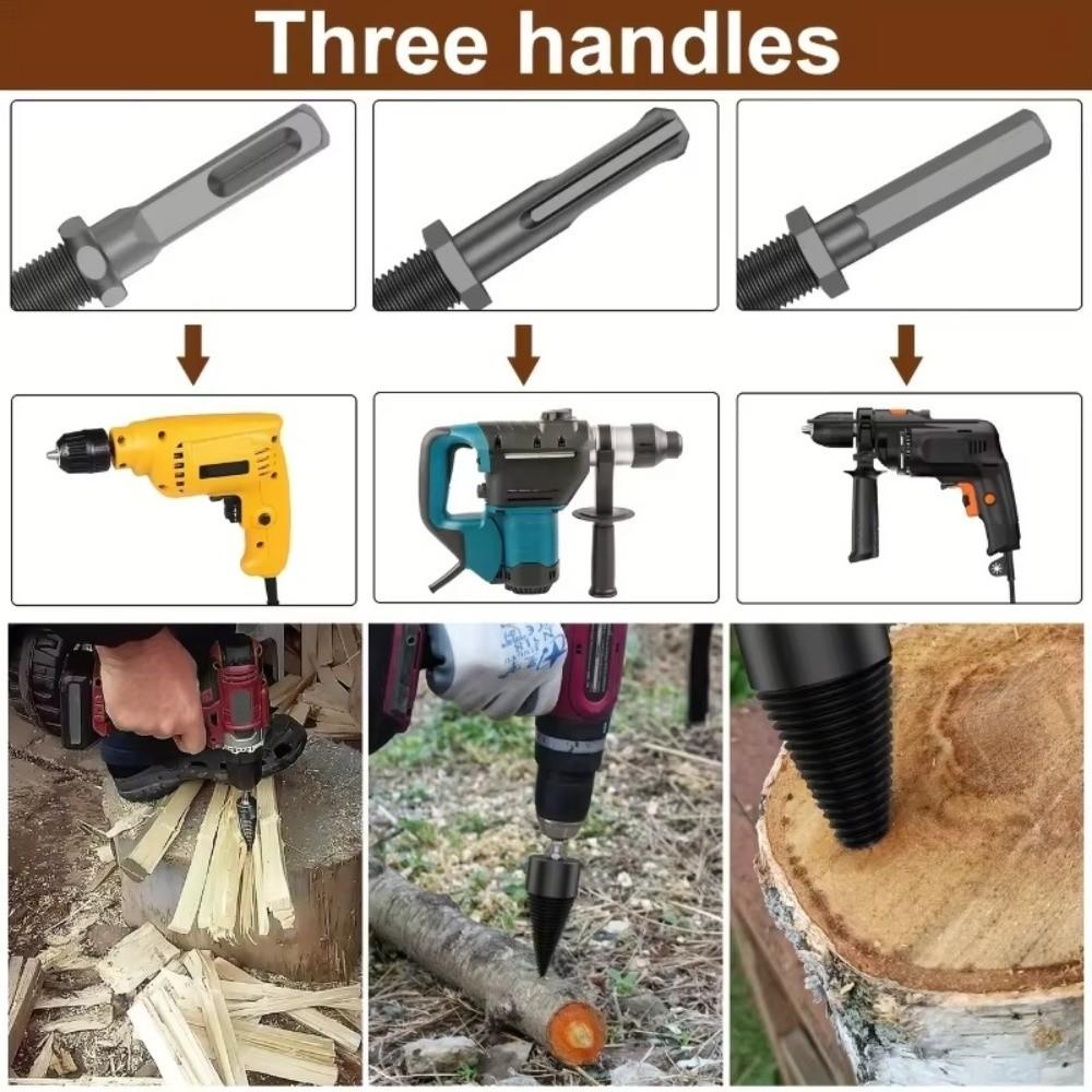 Wood Splitting Screw Cone Bit Electric Drill Wood Drill Bit New Step Drill Bit