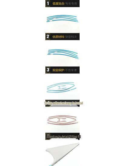 Roewe 550 Stainless Steel Window Trim Anti-Scratch Decorative Sticker