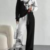 Bohemian Style European And American Autumn And Winter Casual Long-Sleeved Suit Women'S Hooded Sweater Trousers Suit