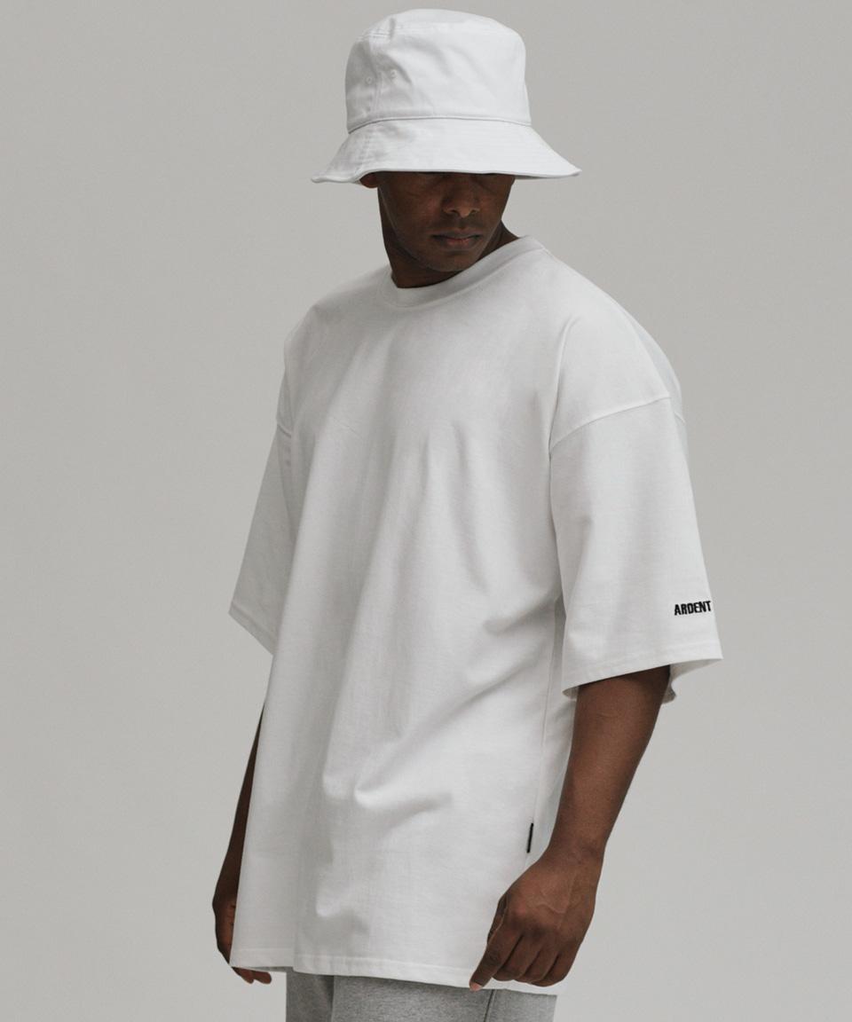 Adent Soul Heavy Cotton Oversized Short Sleeve T-Shirt (White) L
