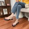 One-word with Set of Toe Cool Slippers Women's Summer Versatile Flat-soled Sandals Women's Soft Soles Are Not Tired of Feet, Fashionable Huizhou Women